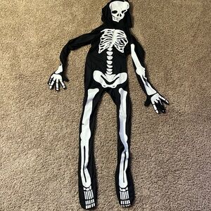 Skeleton, morphsuit, one piece, body, skin boys size large